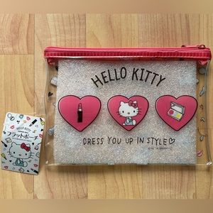 NWT Hello Kitty Women Makeup Zipper Bag / Pouch
